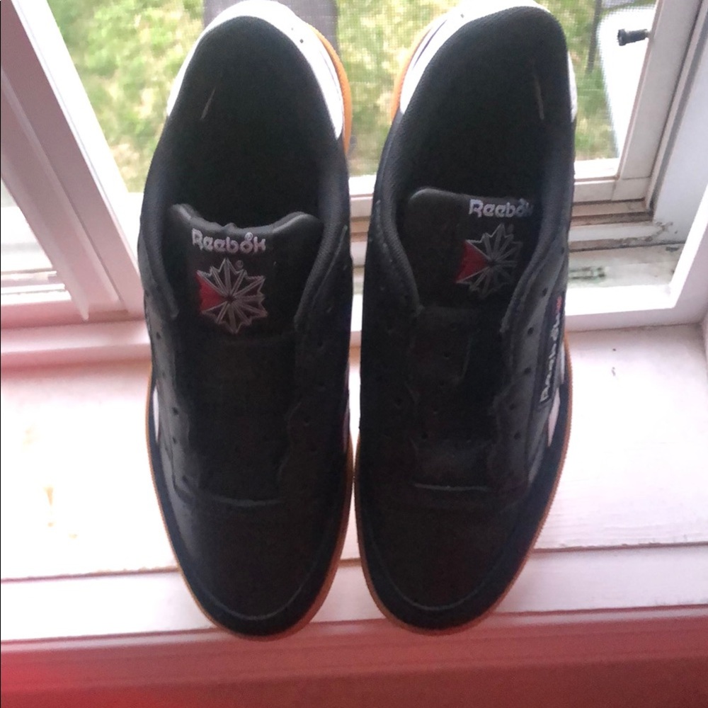 Reebok Black Classic Sneakers Leather Upper